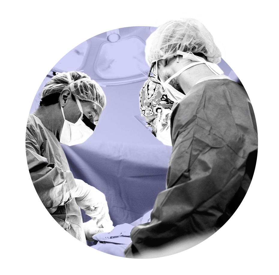 A group of surgeons during an operation